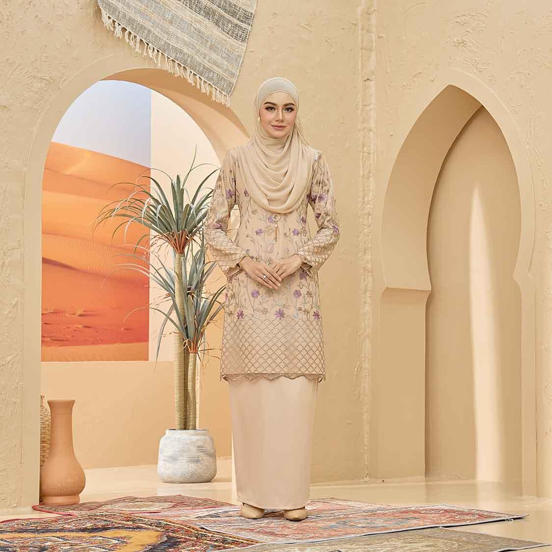 CLARA RIZQA - BELLAROSE Baju kurung muslimah lace