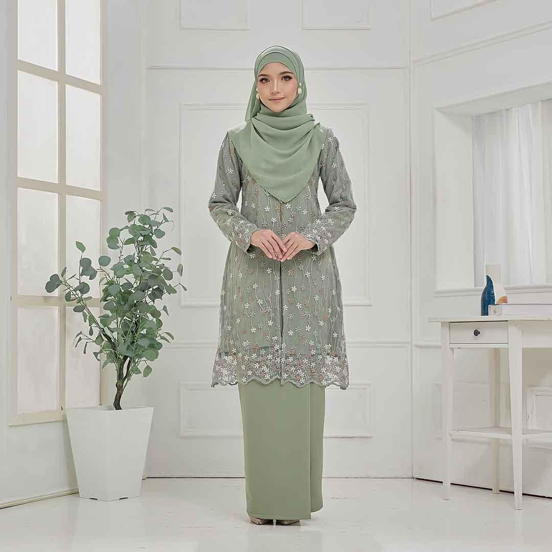 CLARA RIZQA - CATHERINE Baju Kurung Muslimah mom lace
