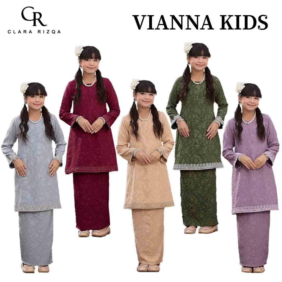 CLARA RIZQA - KURUNG Vianna muslimah Premium Snow Embos kids