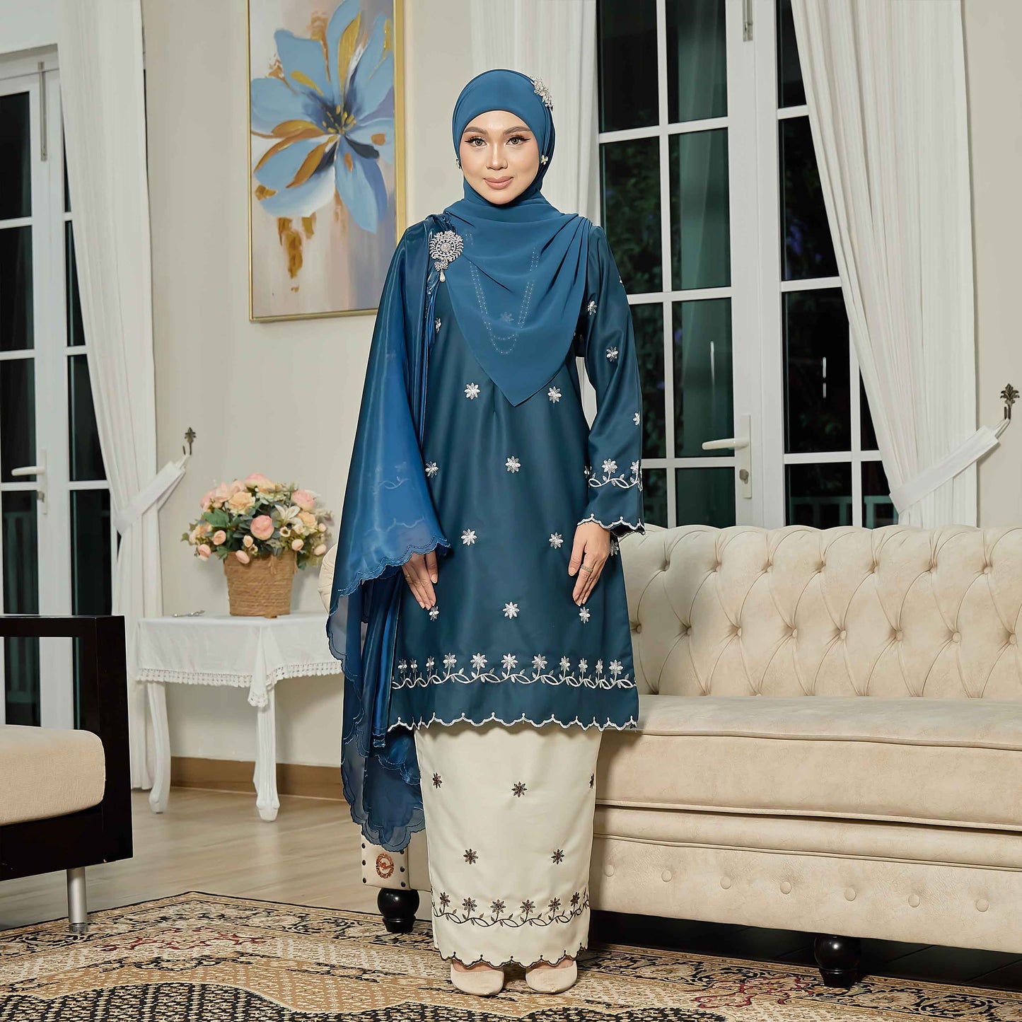 CLARA RIZQA - EVAROSE mom baju kurung cantik moden material premium toyobo cotton
