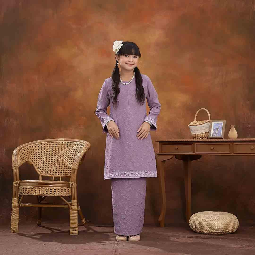 CLARA RIZQA - KURUNG Vianna muslimah Premium Snow Embos kids