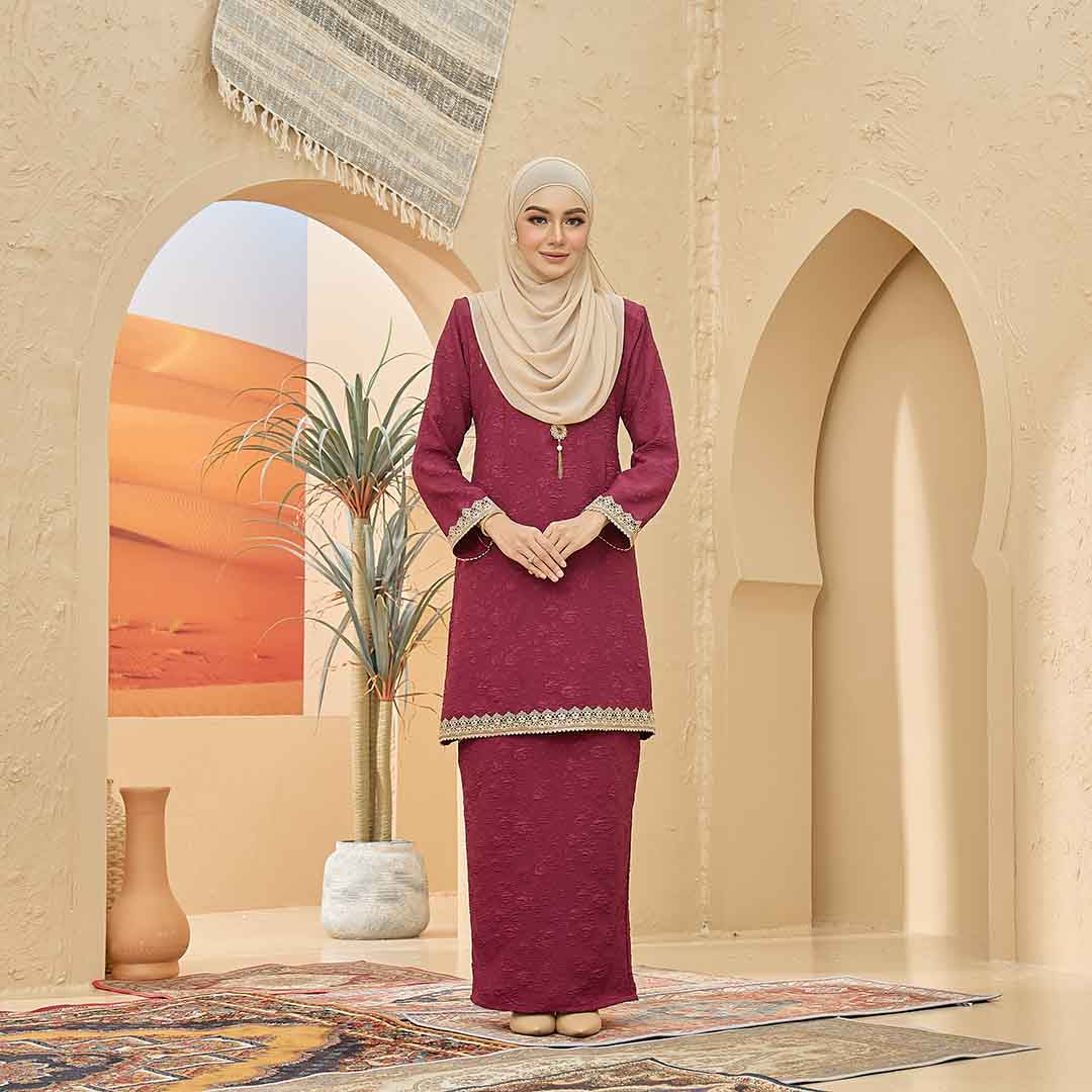 CLARA RIZQA - Kurung Vianna muslimah snow embos