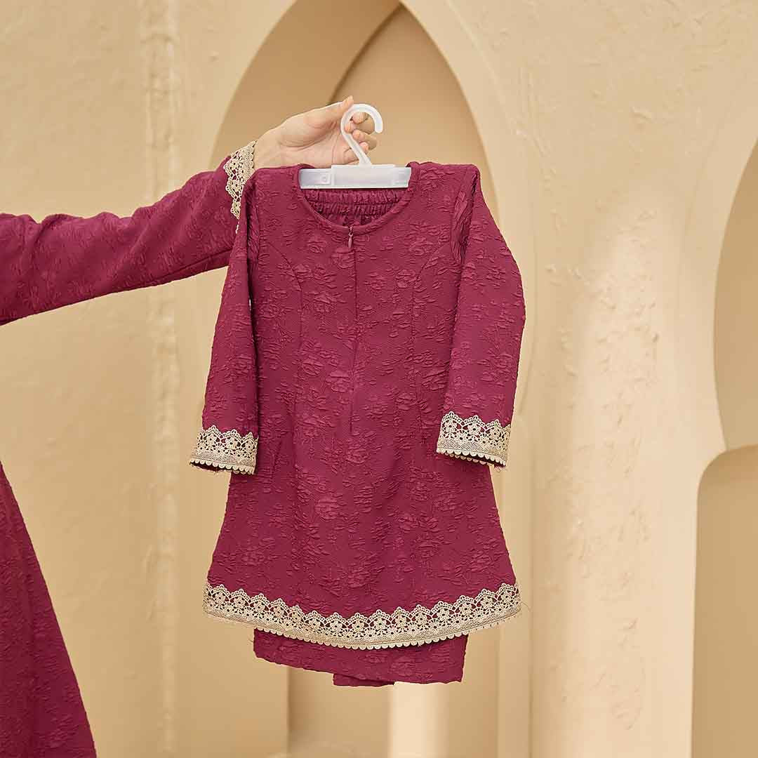 CLARA RIZQA - KURUNG Vianna muslimah Premium Snow Embos kids