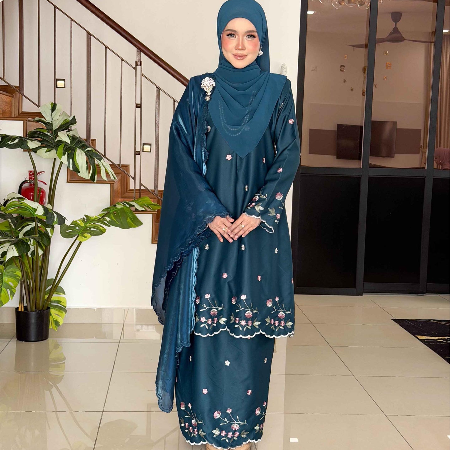 CLARA RIZQA - ROSSA mom baju kurung cantik moden material premium cotton embroidery
