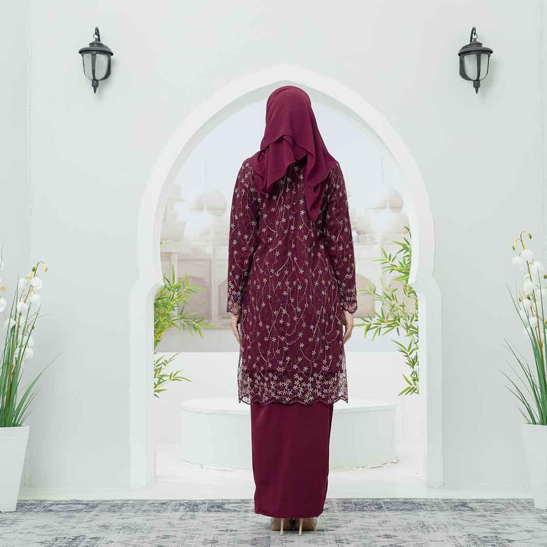 CLARA RIZQA - JESSICA Baju Kurung Muslimah mom lace