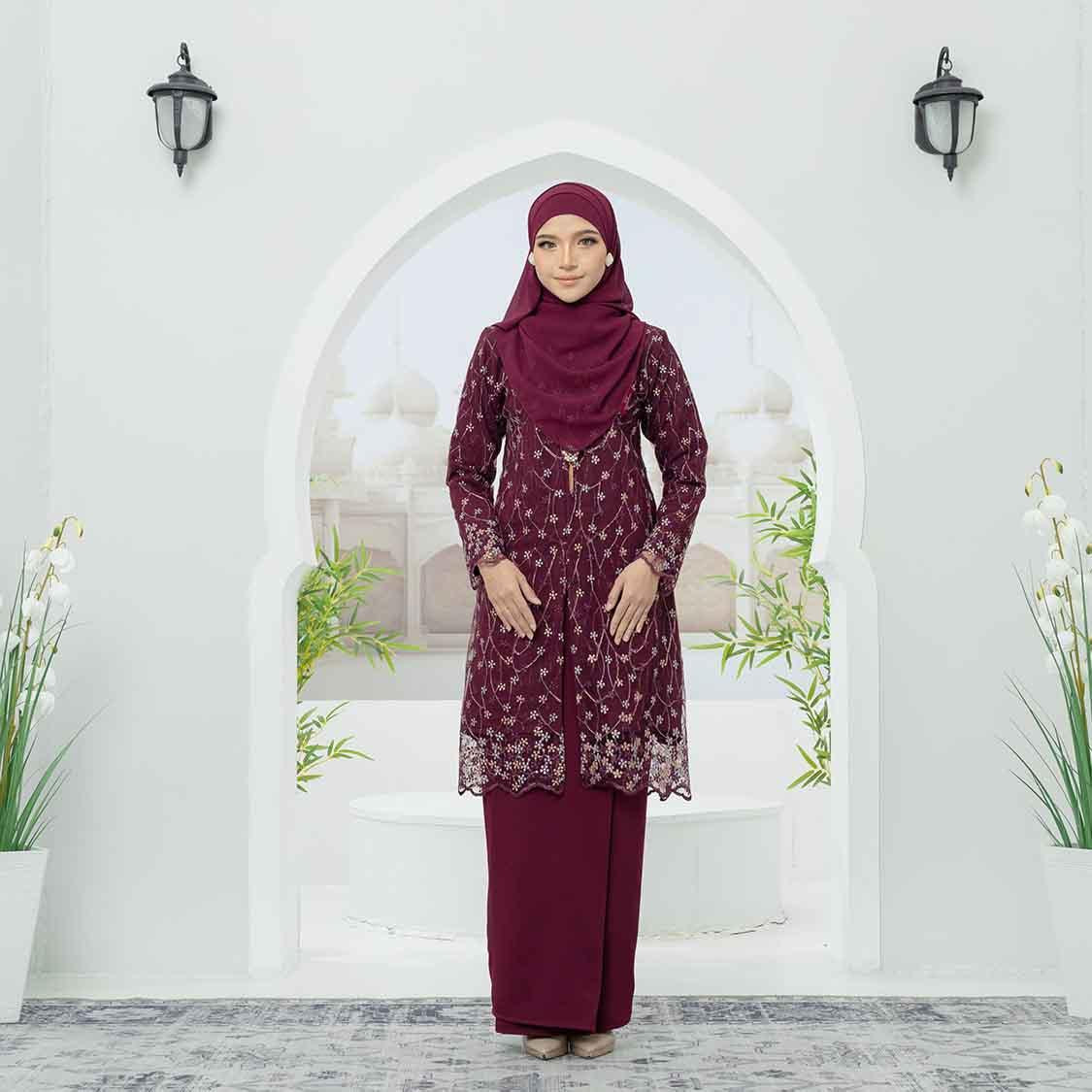 CLARA RIZQA - JESSICA Baju Kurung Muslimah mom lace