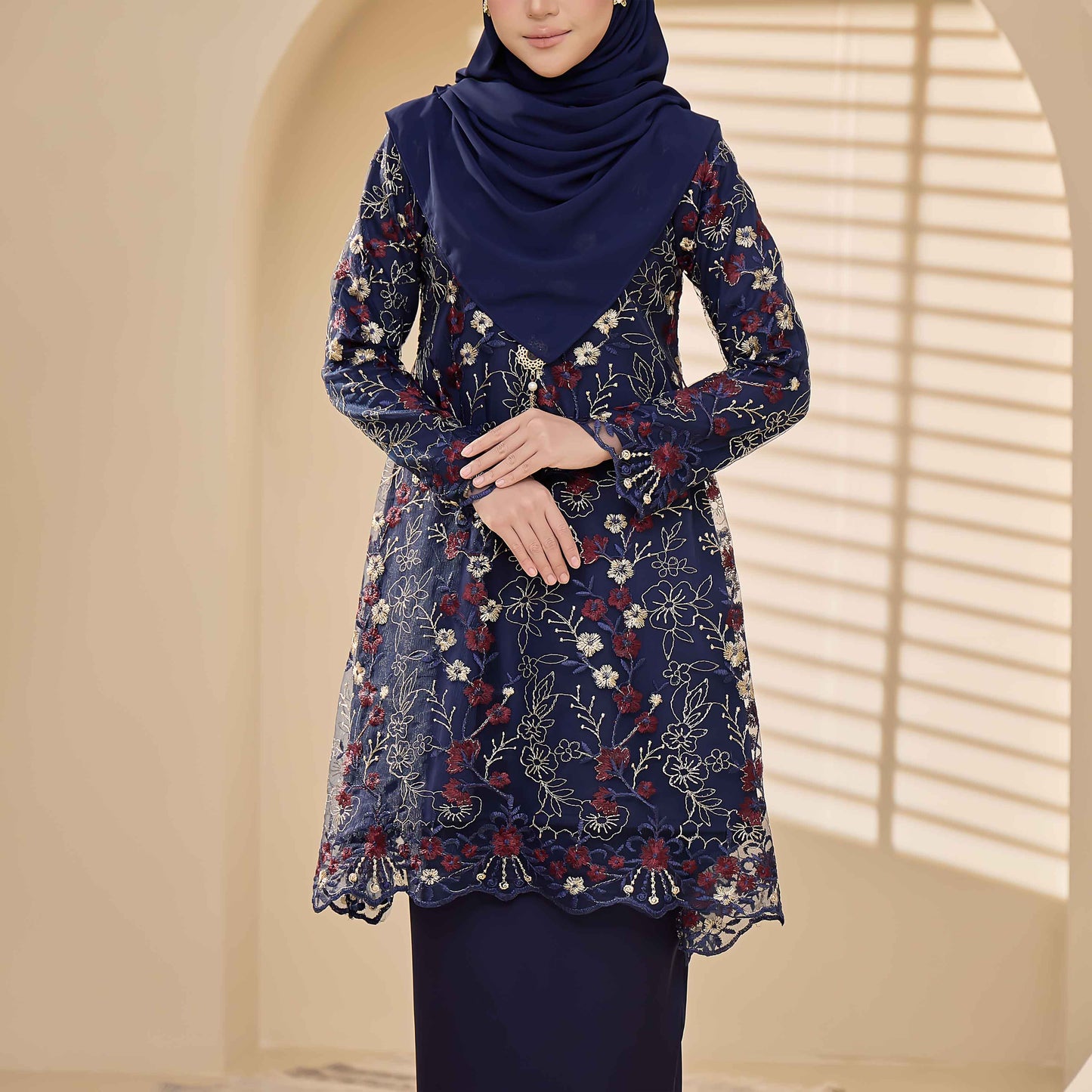 Clara Rizqa - DAVENA Baju Kurung Muslimah Lace