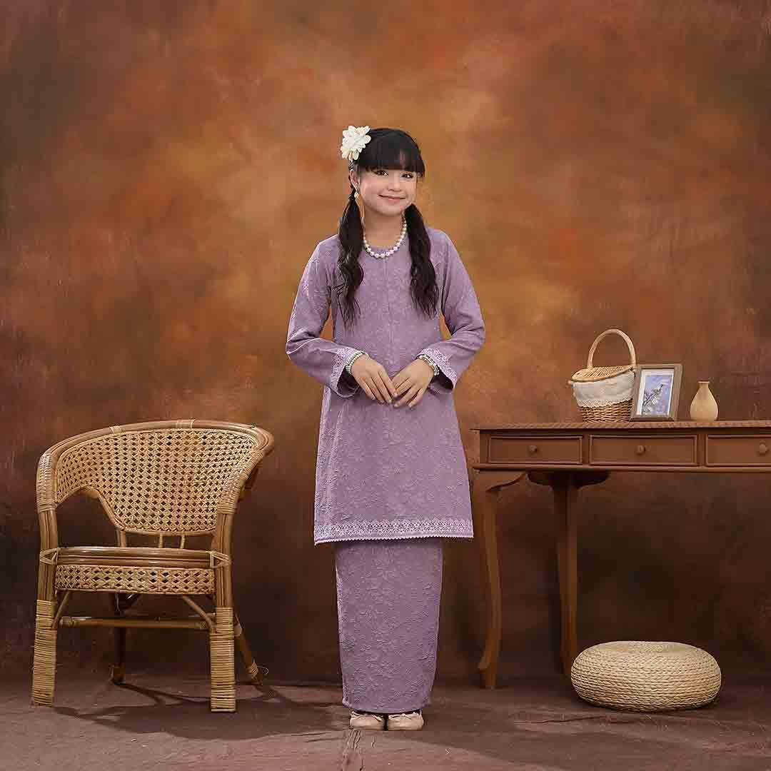 CLARA RIZQA - KURUNG Vianna muslimah Premium Snow Embos kids