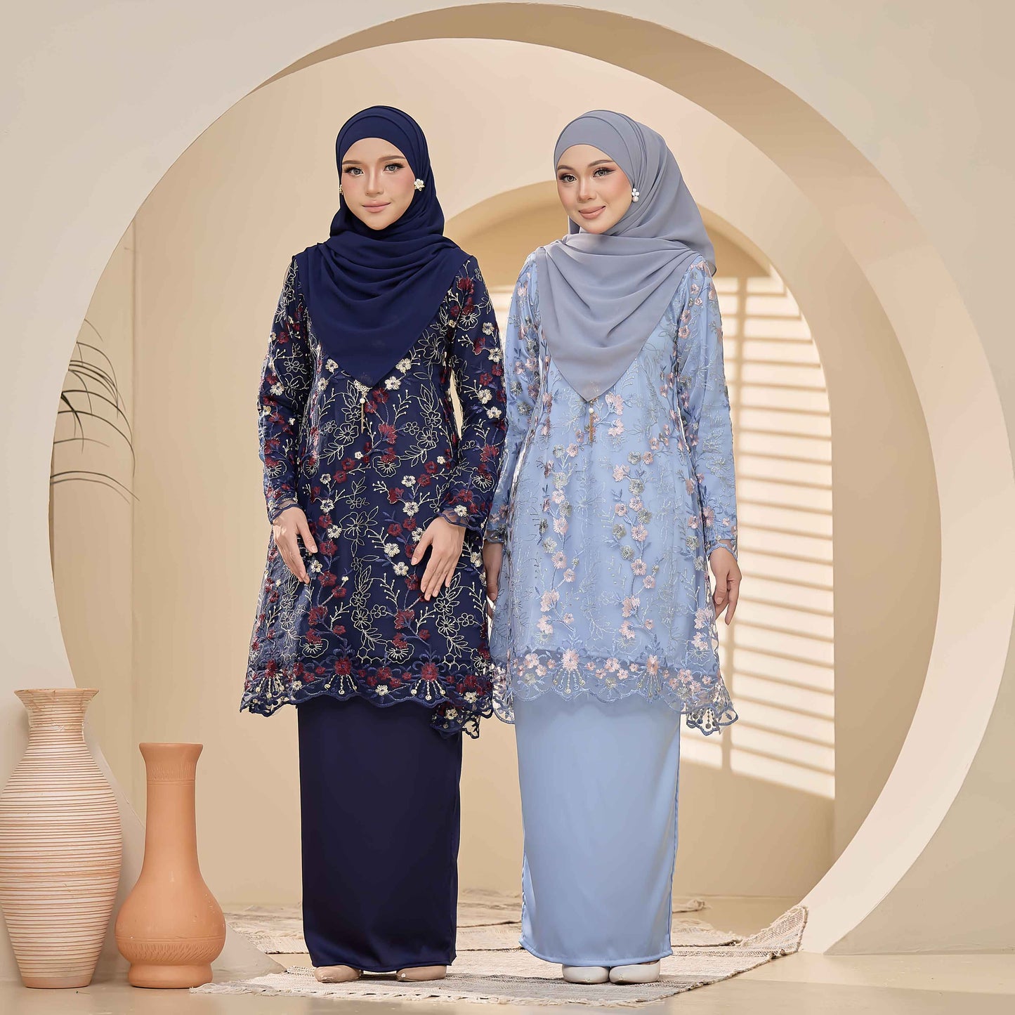 Clara Rizqa - DAVENA Baju Kurung Muslimah Lace