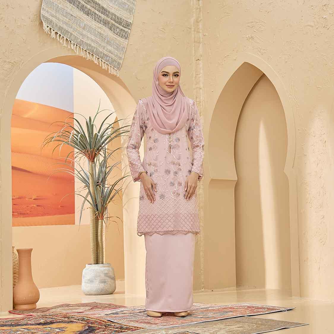 CLARA RIZQA - BELLAROSE Baju kurung muslimah lace