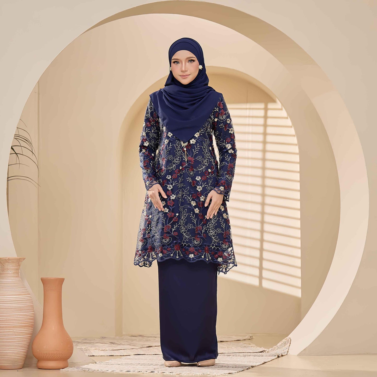 Clara Rizqa - DAVENA Baju Kurung Muslimah Lace
