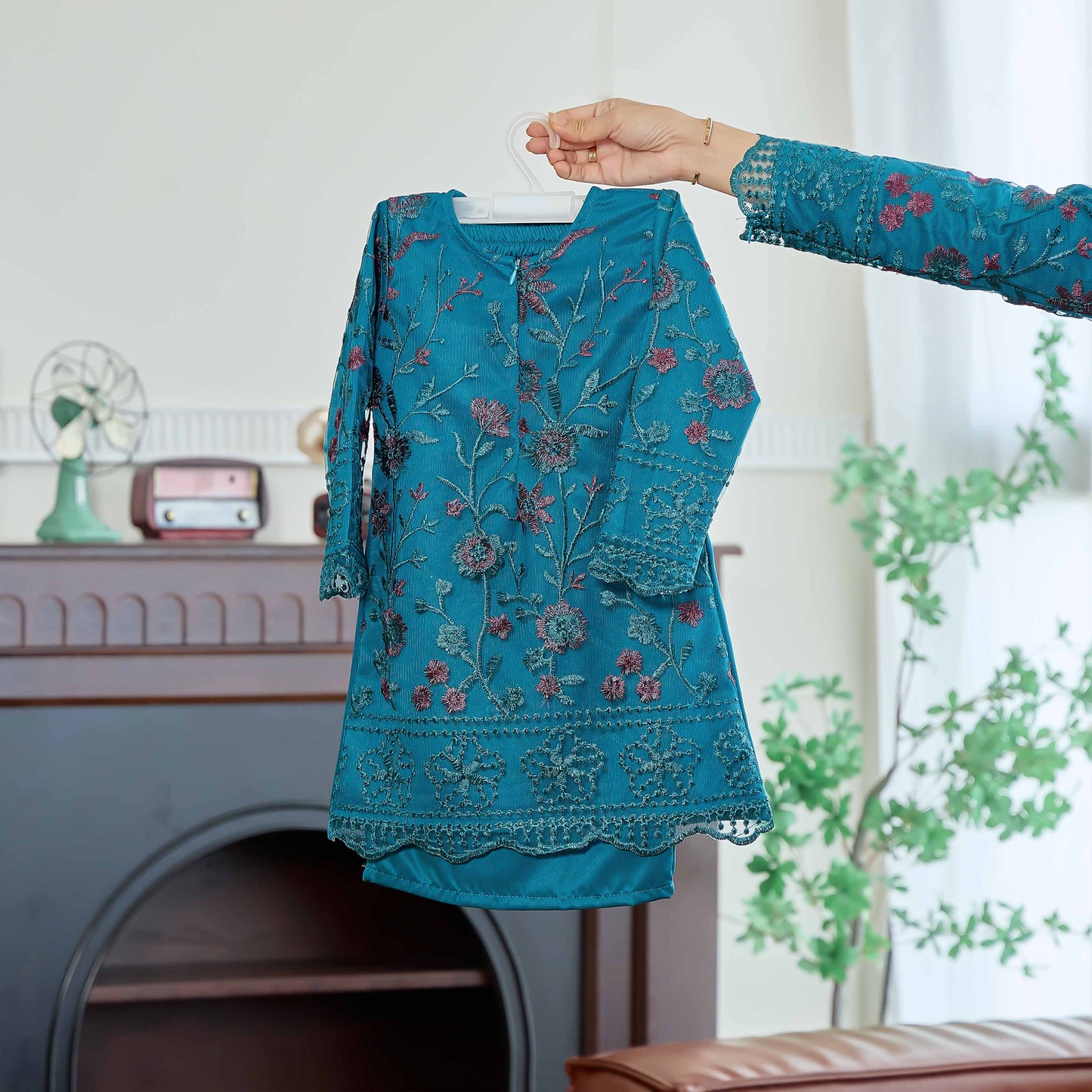 CLARA RIZQA - Catriona Kids baju kurung muslimah material premium pearl skin with lace