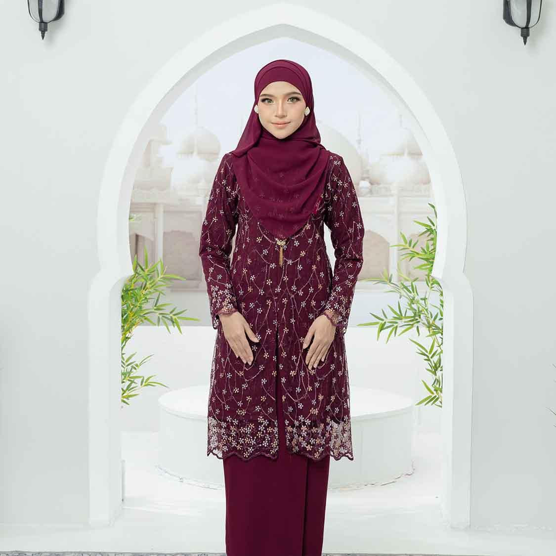 CLARA RIZQA - JESSICA Baju Kurung Muslimah mom lace