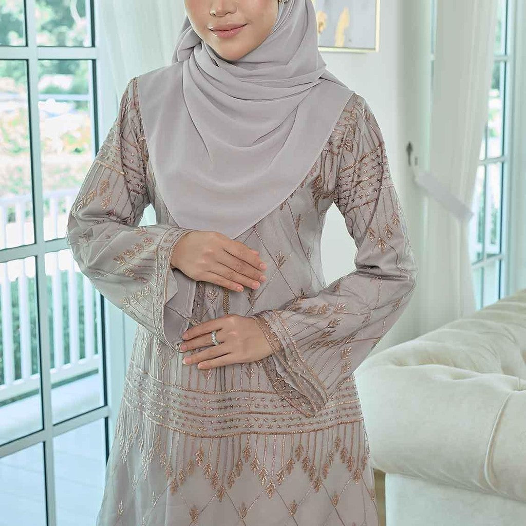 CLARA RIZQA - CAMILLA Baju kurung muslimah lace + Como Crepe