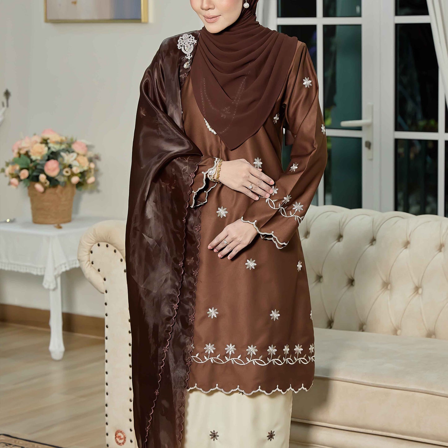 CLARA RIZQA - EVAROSE mom baju kurung cantik moden material premium toyobo cotton