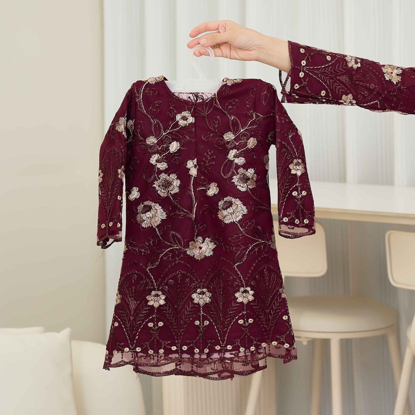 CLARA RIZQA - VANESSA baju kurung muslimah kids material premium como crepe + Lace