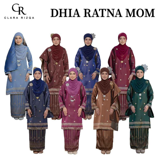 CLARA RIZQA - DHIA RATNA mom kurung cantik moden material thai tenun songket