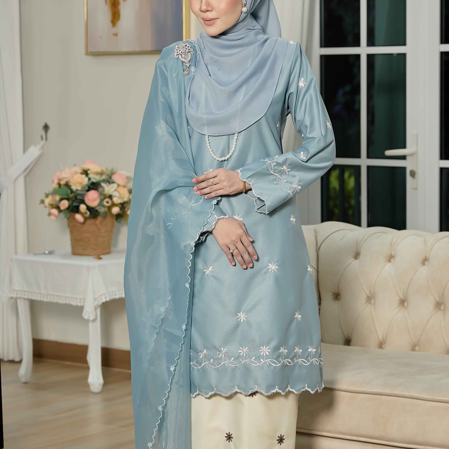 CLARA RIZQA - EVAROSE mom baju kurung cantik moden material premium toyobo cotton