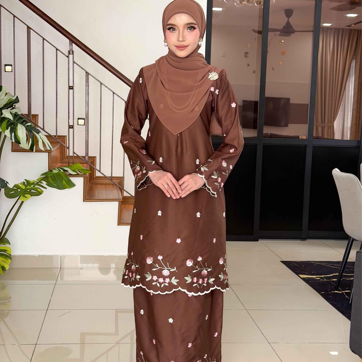 CLARA RIZQA - ROSSA mom baju kurung cantik moden material premium cotton embroidery