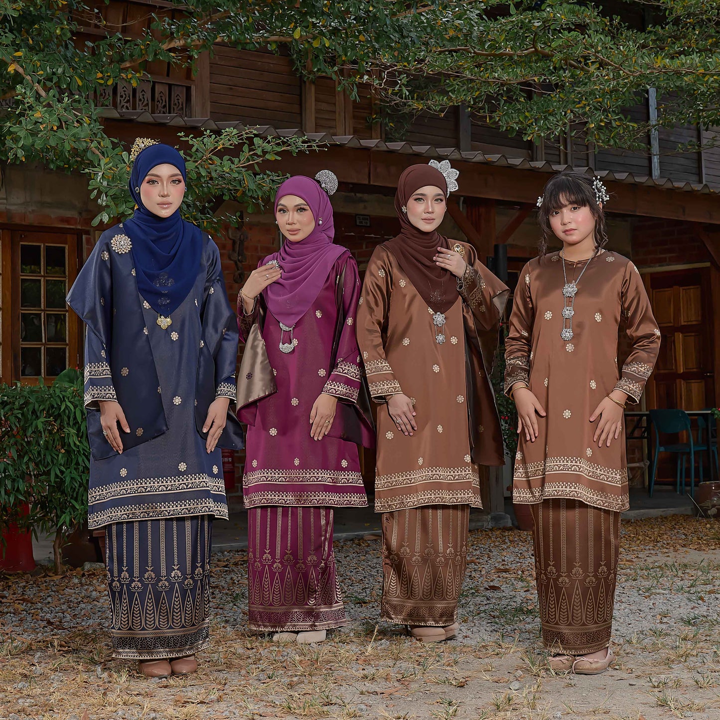 CLARA RIZQA - DHIA RATNA mom kurung cantik moden material thai tenun songket