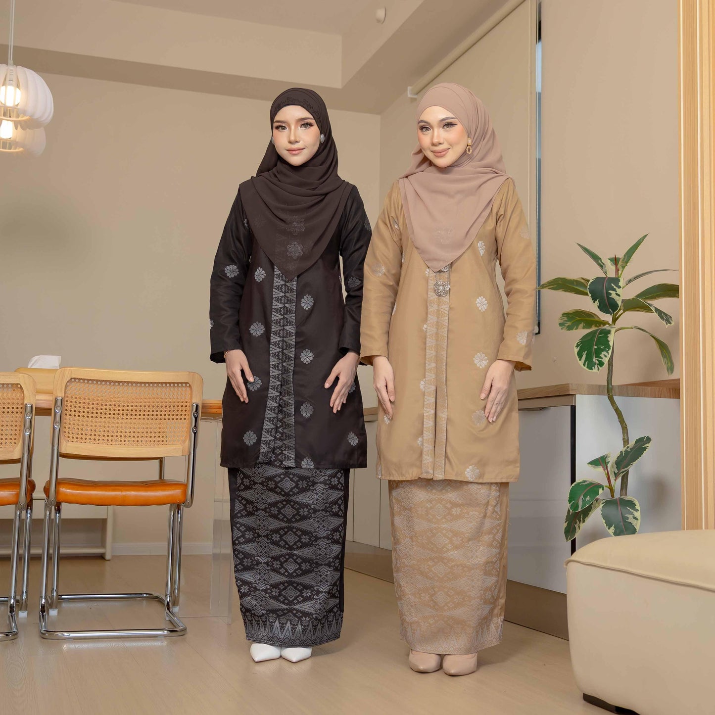 CLARA RIZQA Kebaya Mahsuri Baju Muslimah Material Songket Tenun Asli