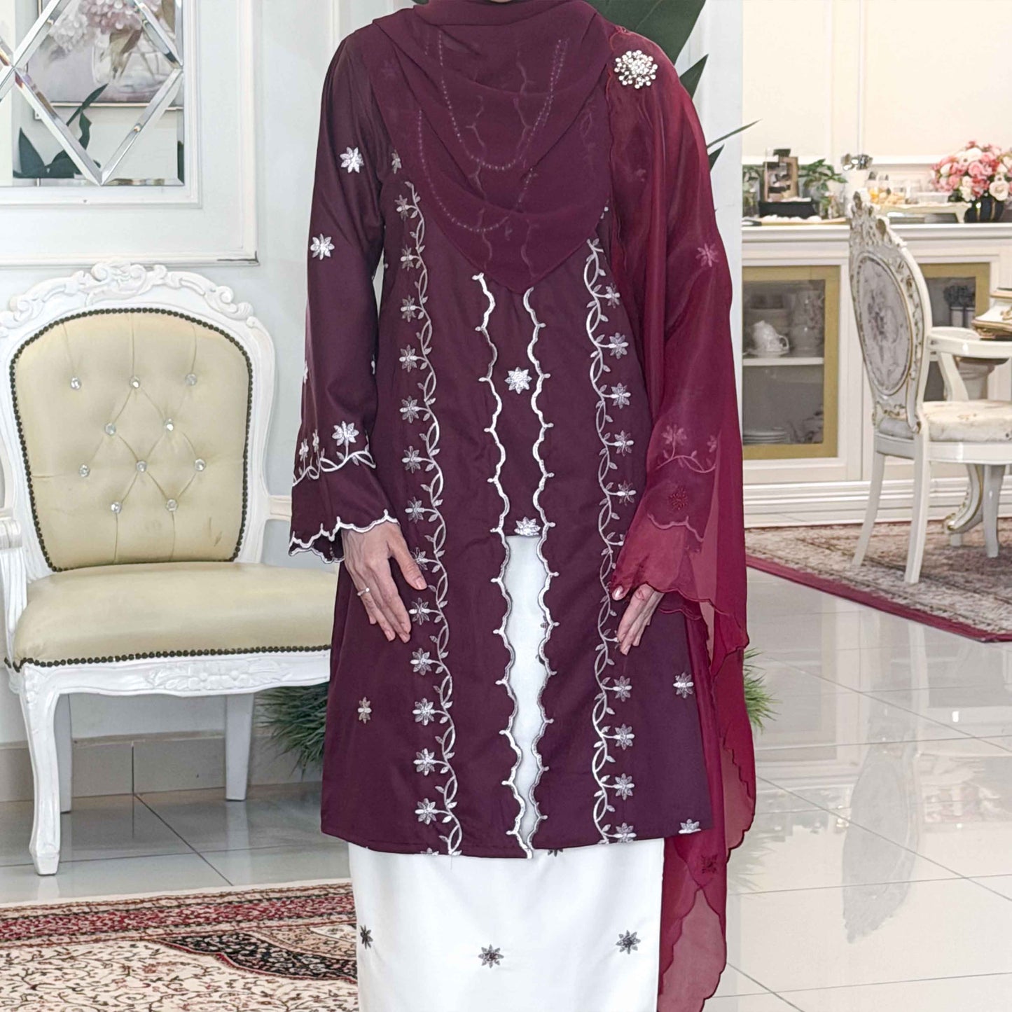 CLARA RIZQA - MELINDA baju kurung cantik moden material premium toyobo cotton