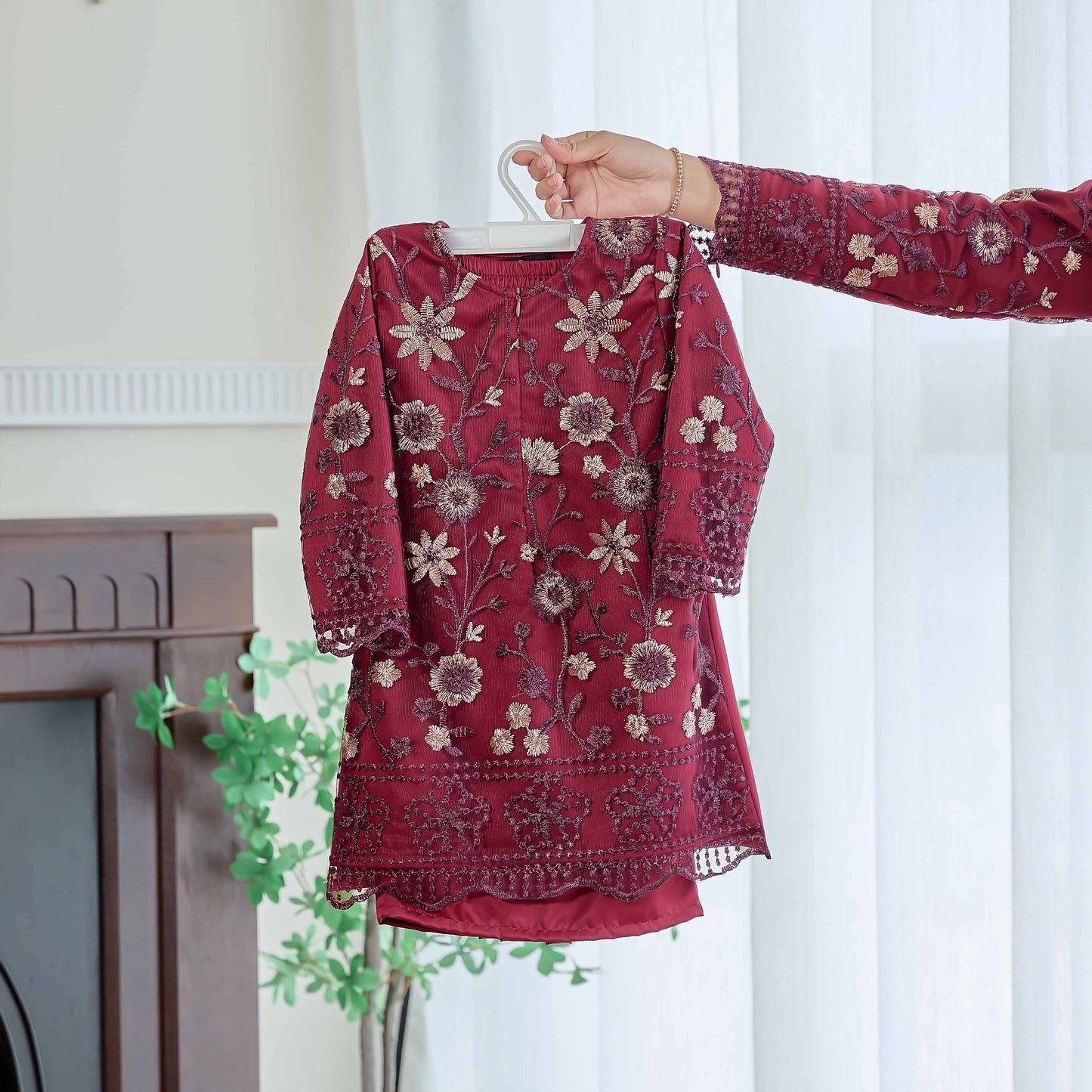 CLARA RIZQA - Catriona Kids baju kurung muslimah material premium pearl skin with lace