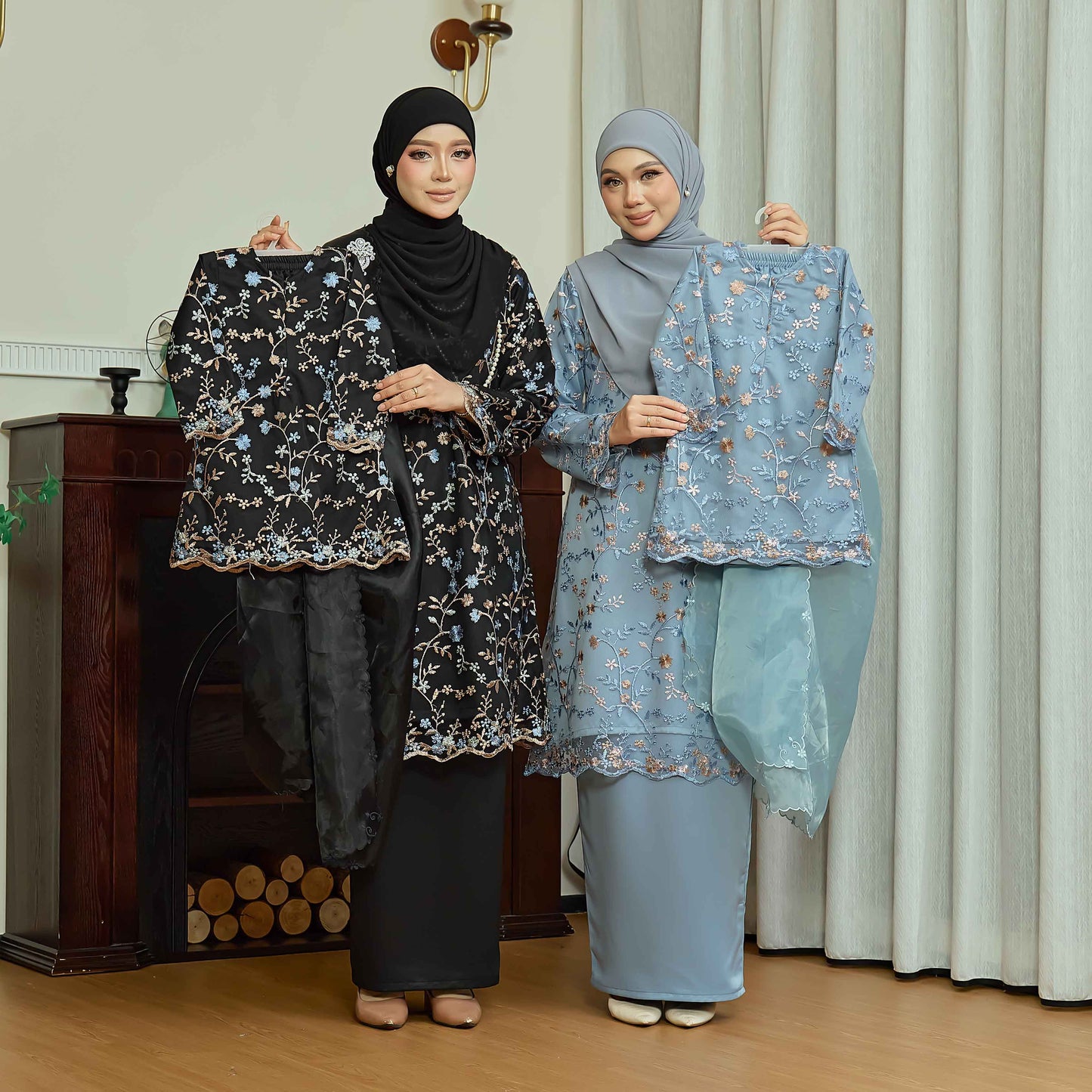 CLARA RIZQA - DIANDRA Kids baju kurung muslimah material premium pearl skin with lace