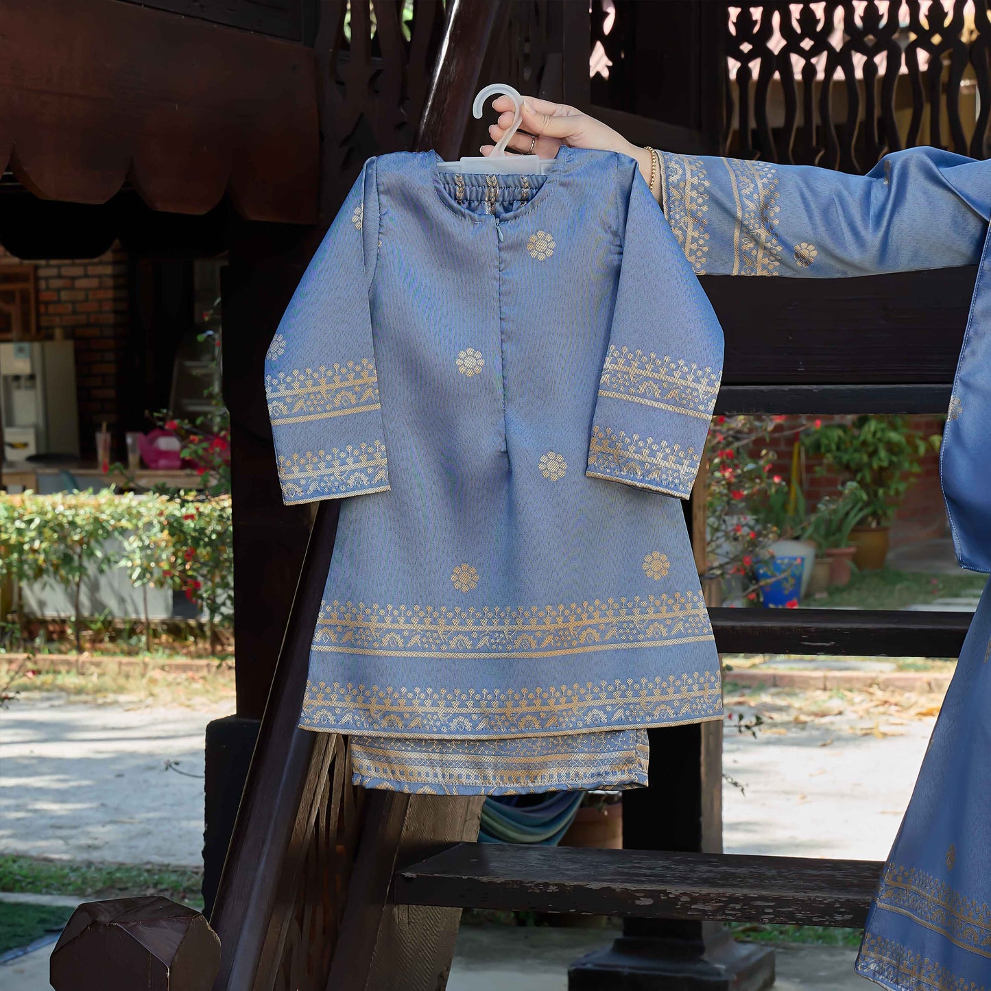 CLARA RIZQA - DHIA RATNA Kids kurung cantik moden material thai tenun songket