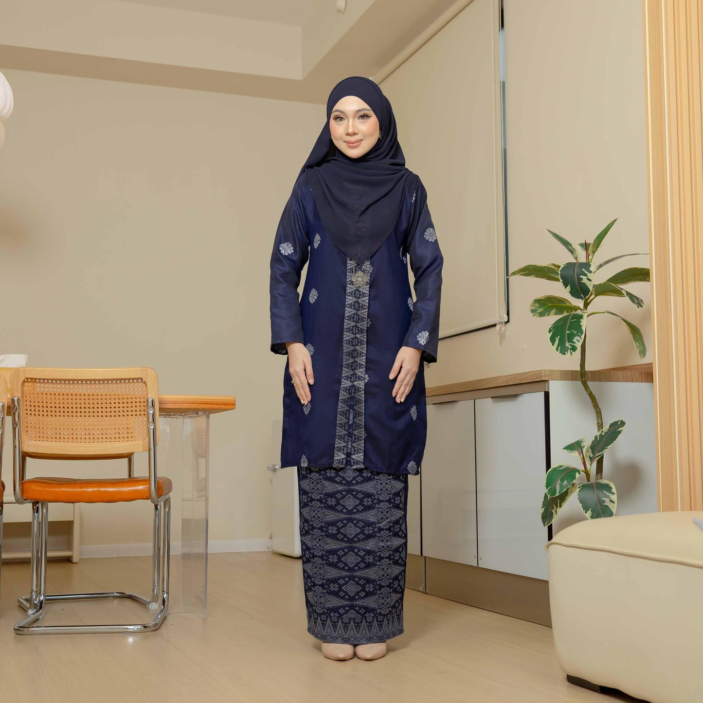 CLARA RIZQA Kebaya Mahsuri Baju Muslimah Material Songket Tenun Asli