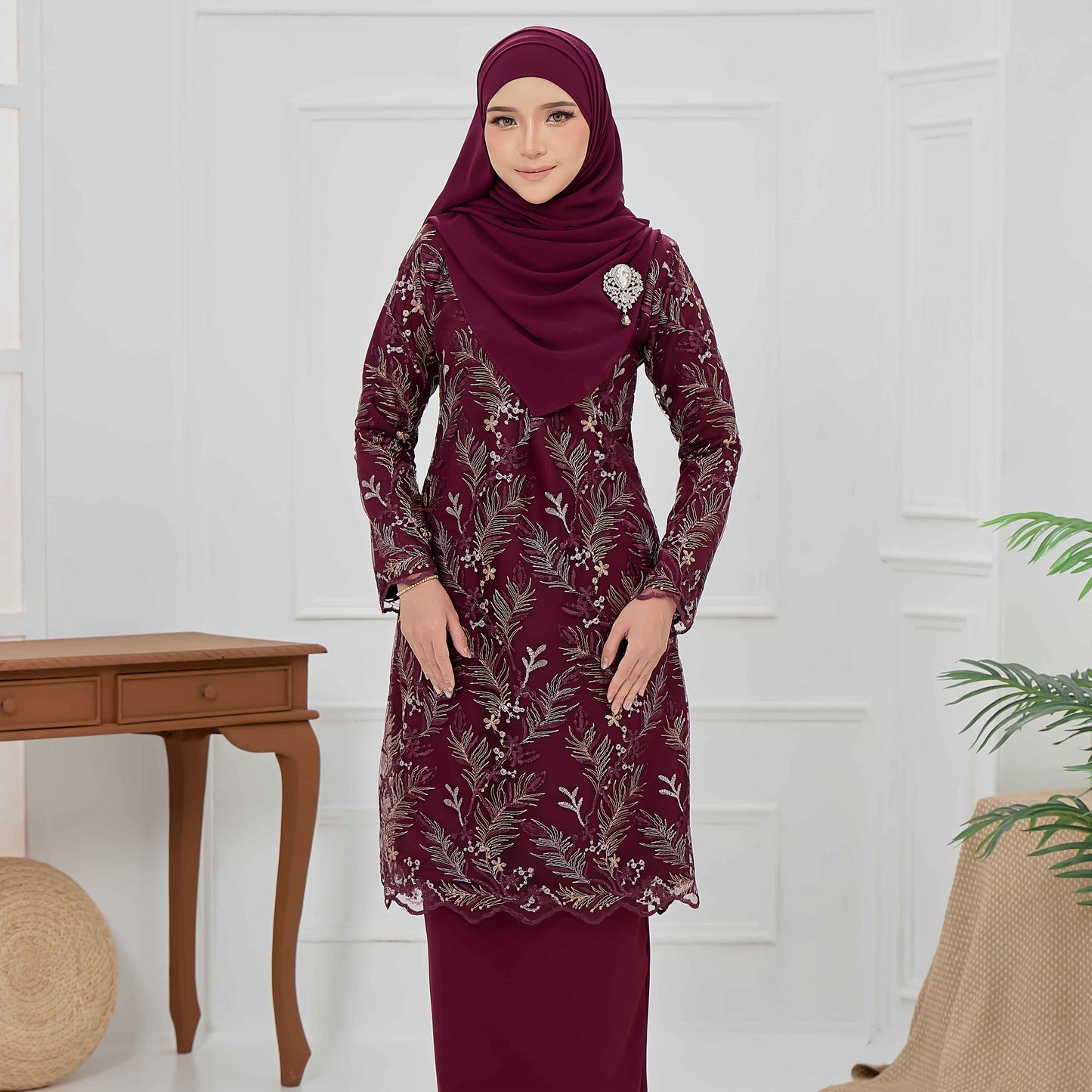 CLARA RIZQA - BRIANA Baju kurung muslimah lace