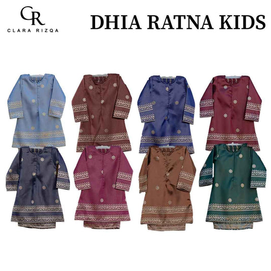 CLARA RIZQA - DHIA RATNA Kids kurung cantik moden material thai tenun songket