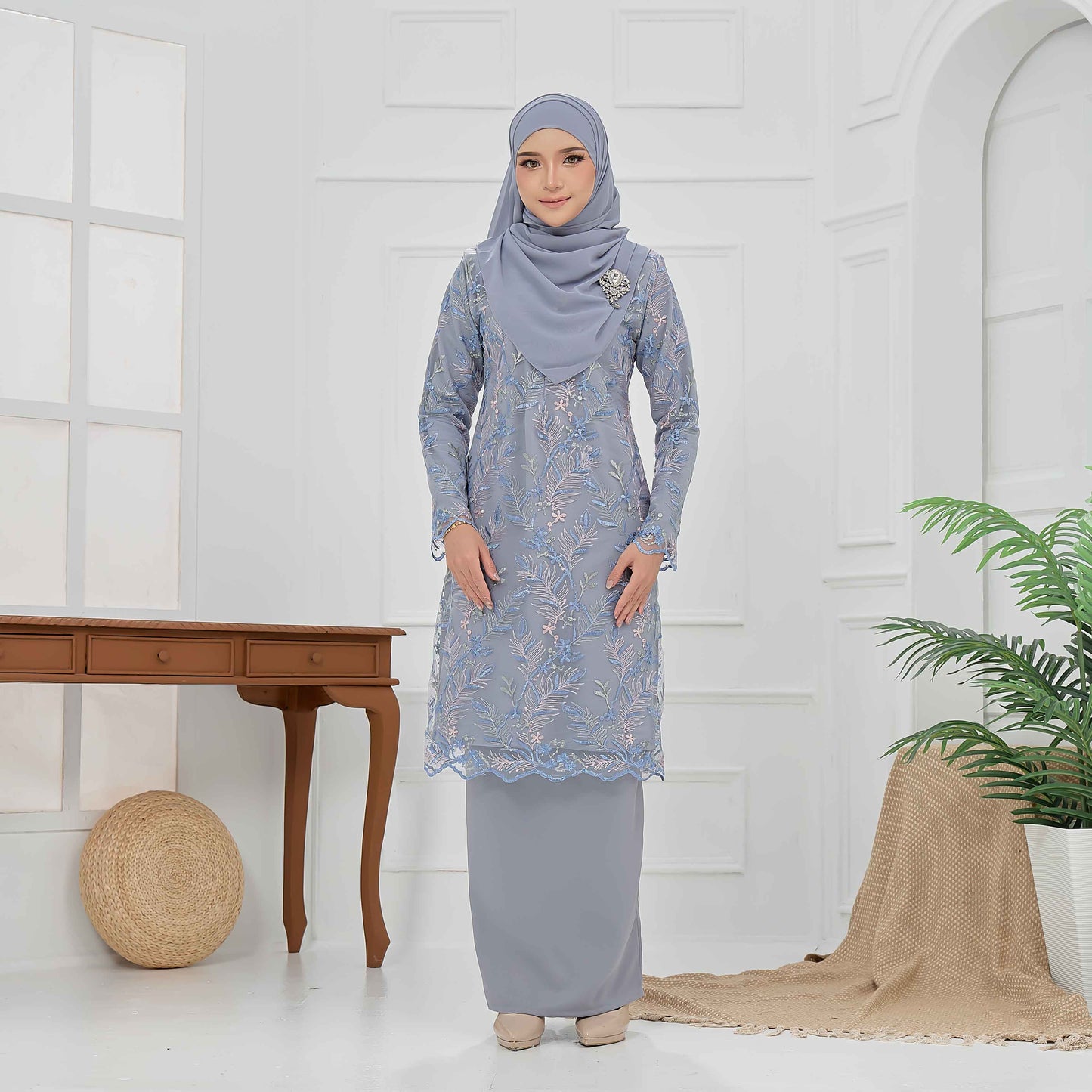 CLARA RIZQA - BRIANA Baju kurung muslimah lace