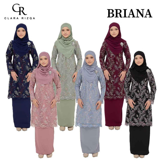 CLARA RIZQA - BRIANA Baju kurung muslimah lace