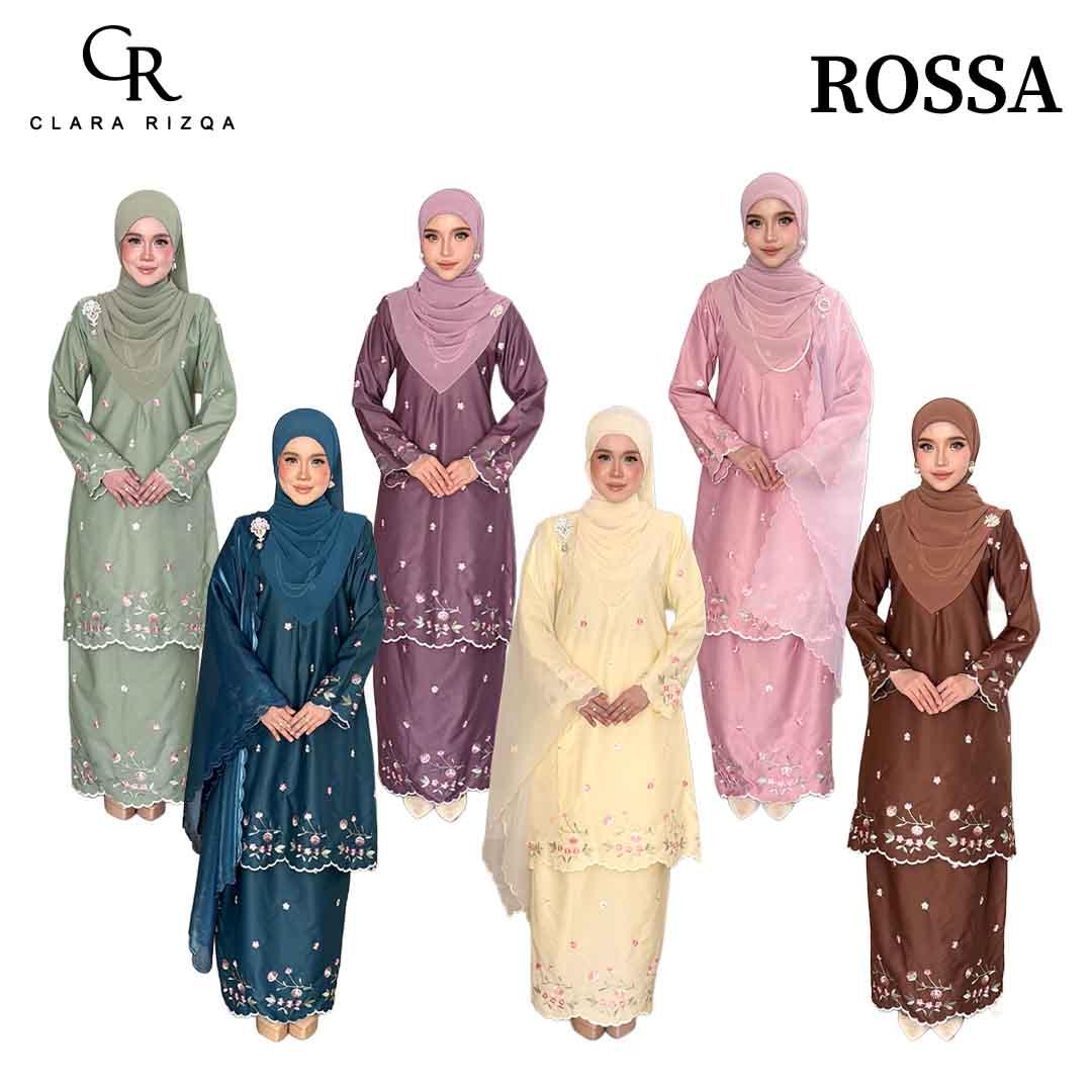 CLARA RIZQA - ROSSA mom baju kurung cantik moden material premium cotton embroidery
