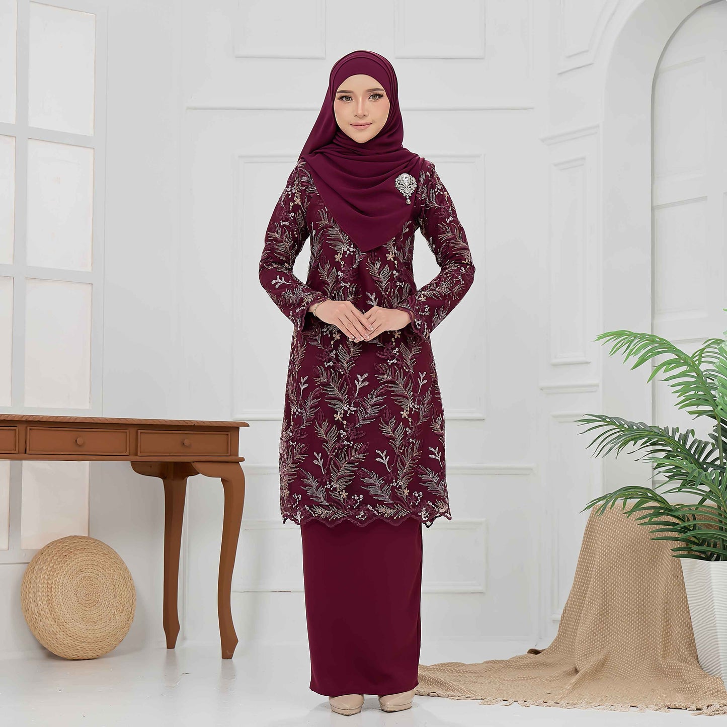 CLARA RIZQA - BRIANA Baju kurung muslimah lace