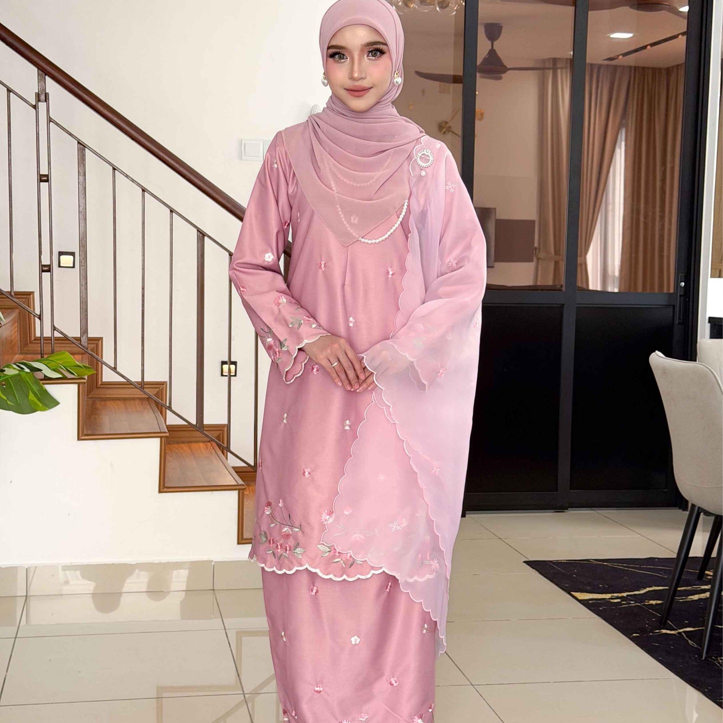 CLARA RIZQA - ROSSA mom baju kurung cantik moden material premium cotton embroidery