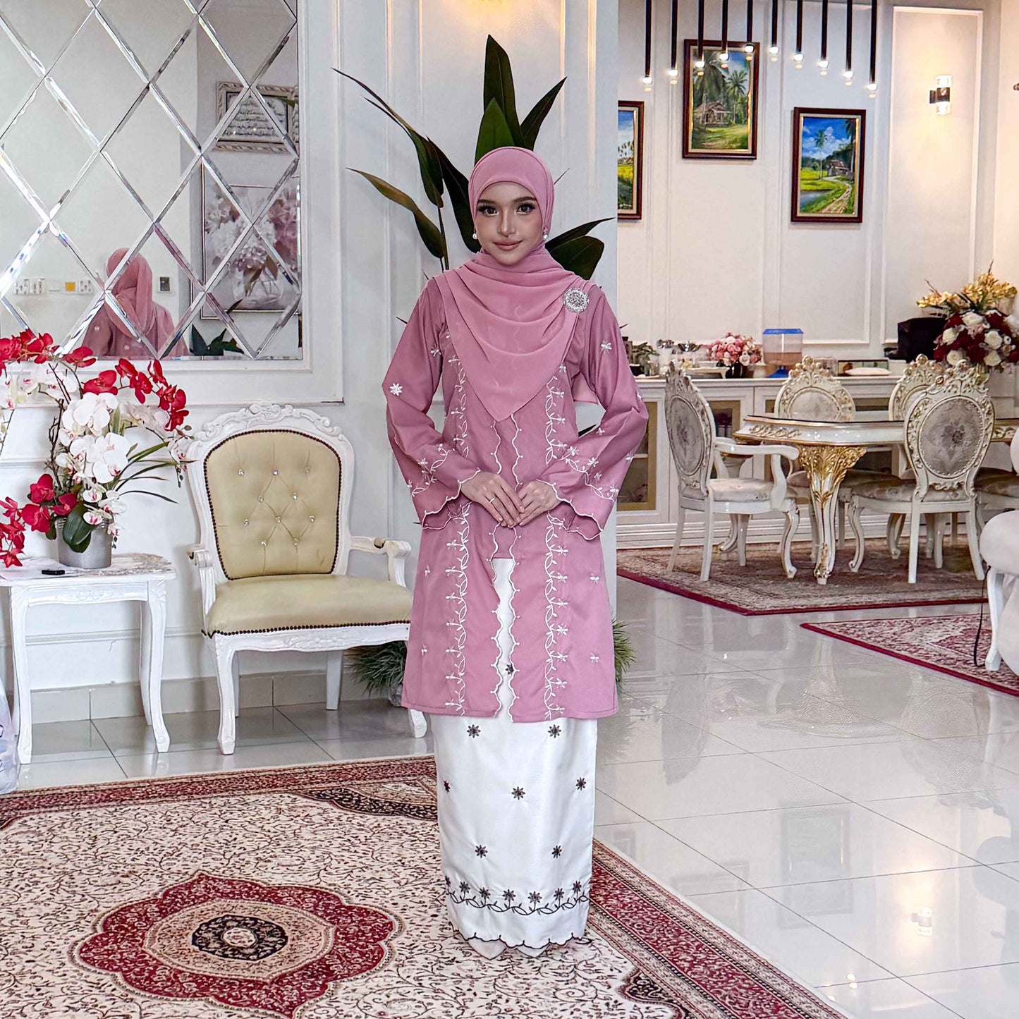 CLARA RIZQA - MELINDA baju kurung cantik moden material premium toyobo cotton