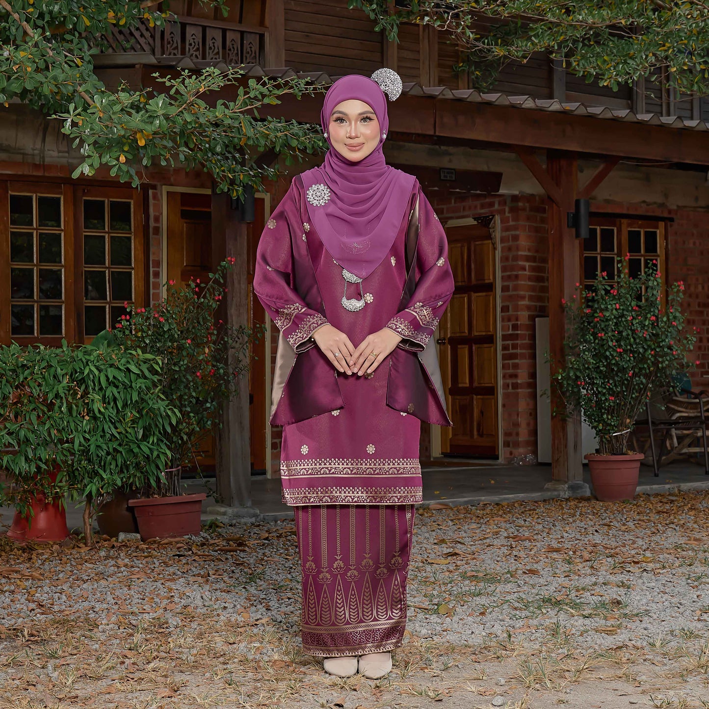 CLARA RIZQA - DHIA RATNA mom kurung cantik moden material thai tenun songket