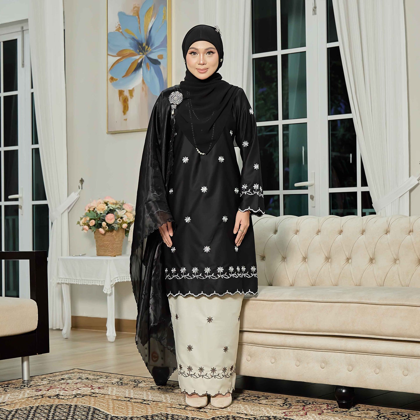 CLARA RIZQA - EVAROSE mom baju kurung cantik moden material premium toyobo cotton