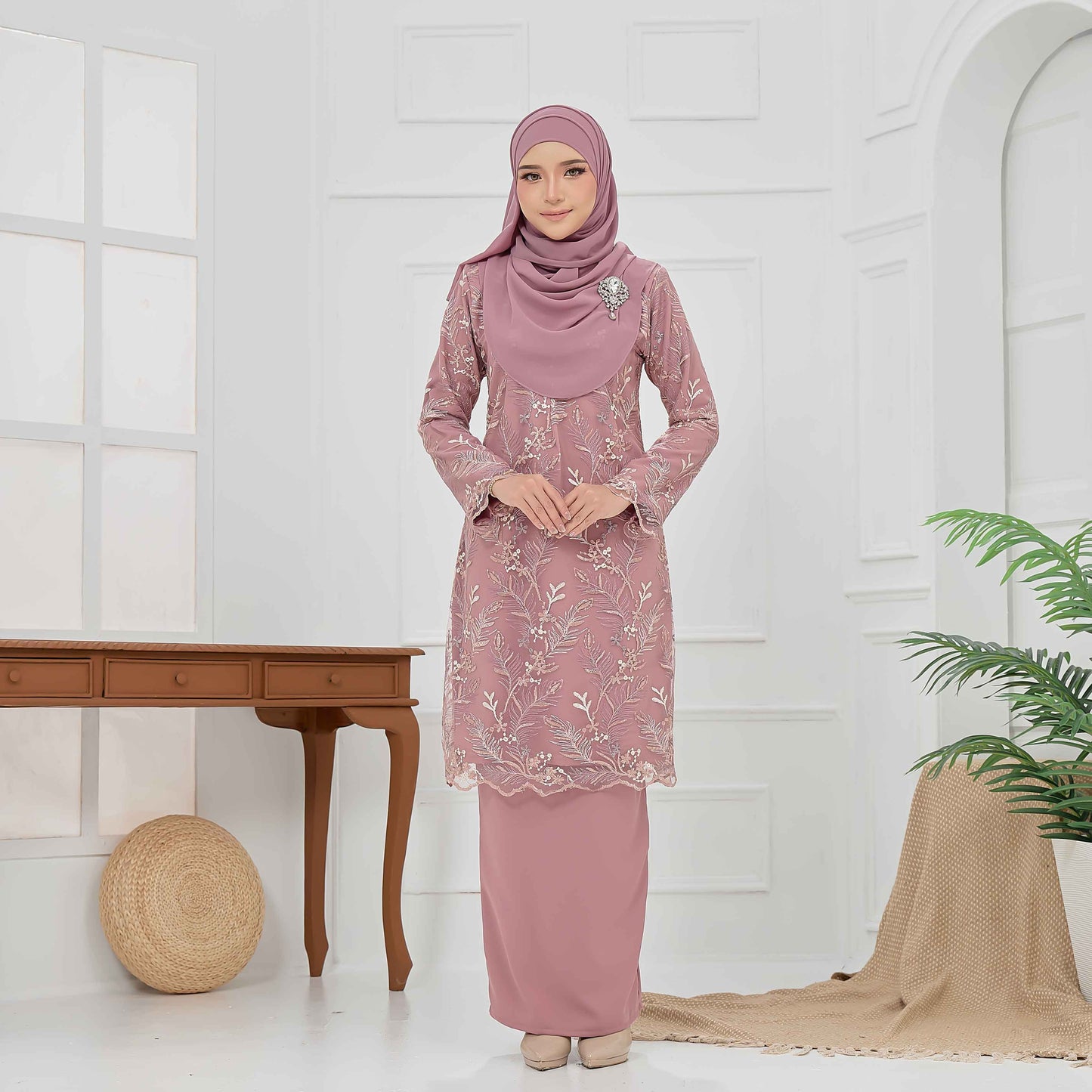 CLARA RIZQA - BRIANA Baju kurung muslimah lace