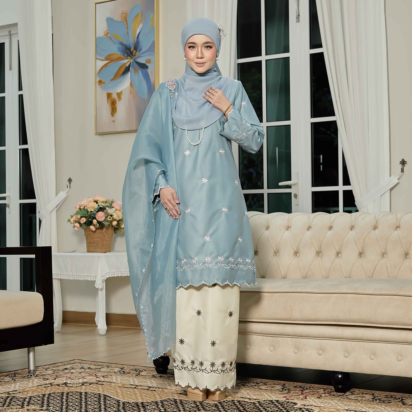 CLARA RIZQA - EVAROSE mom baju kurung cantik moden material premium toyobo cotton
