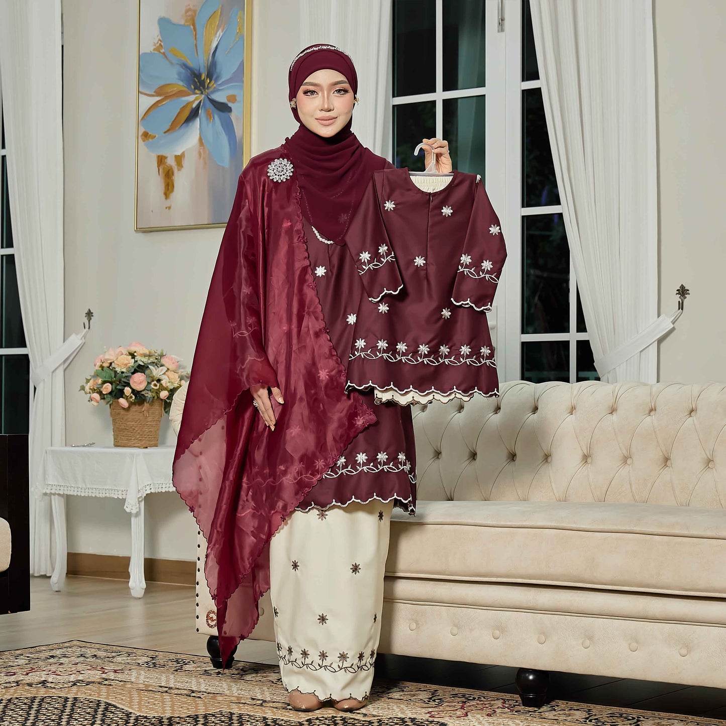 CLARA RIZQA - EVAROSE kids baju kurung cantik moden material premium toyobo cotton