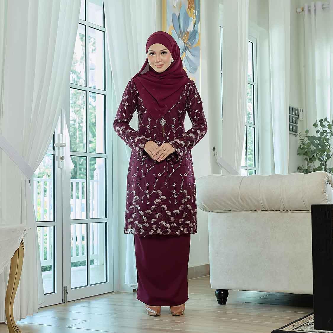 CLARA RIZQA - LENORA Baju kurung muslimah lace