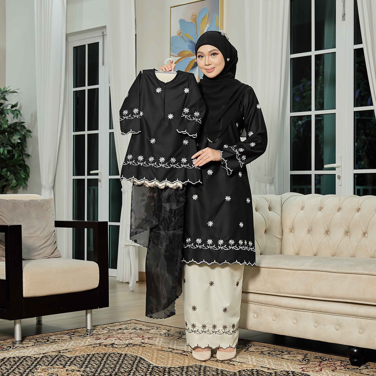 CLARA RIZQA - EVAROSE kids baju kurung cantik moden material premium toyobo cotton