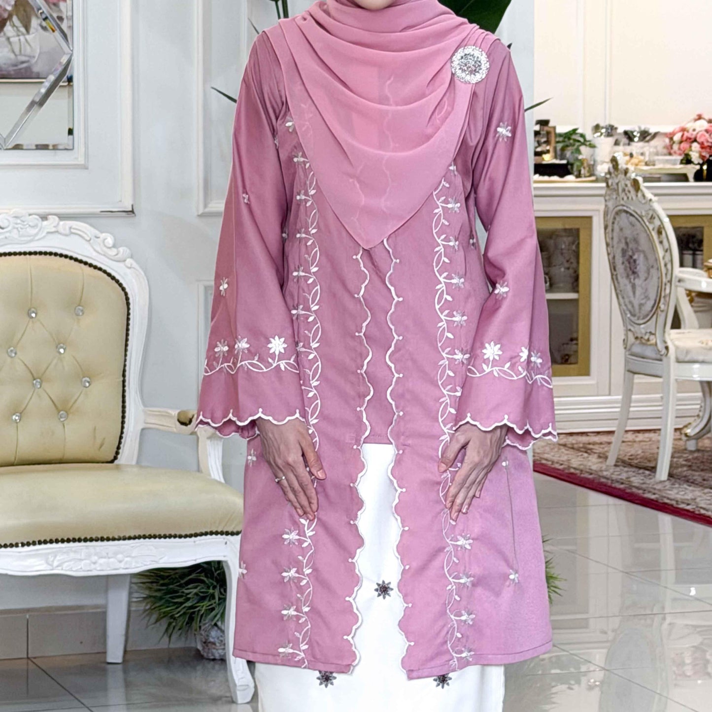 CLARA RIZQA - MELINDA baju kurung cantik moden material premium toyobo cotton