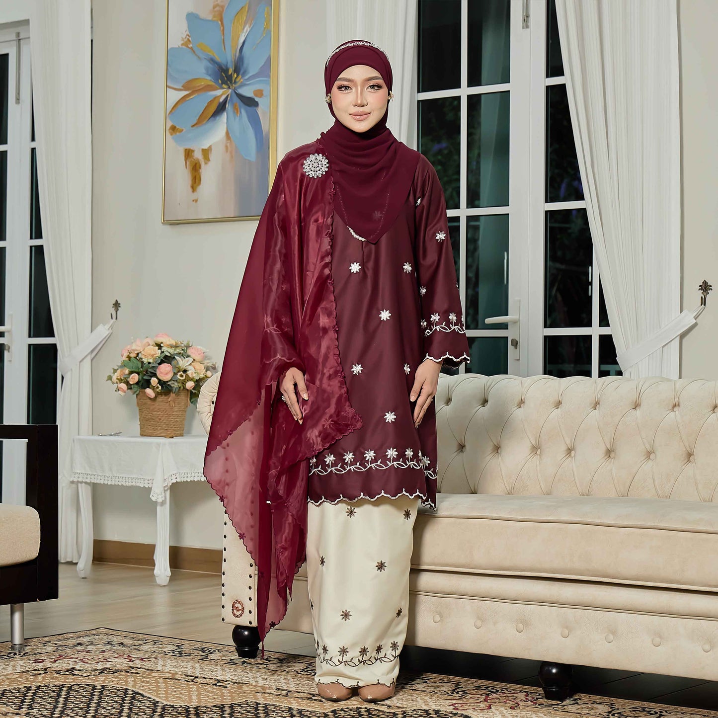 CLARA RIZQA - EVAROSE mom baju kurung cantik moden material premium toyobo cotton