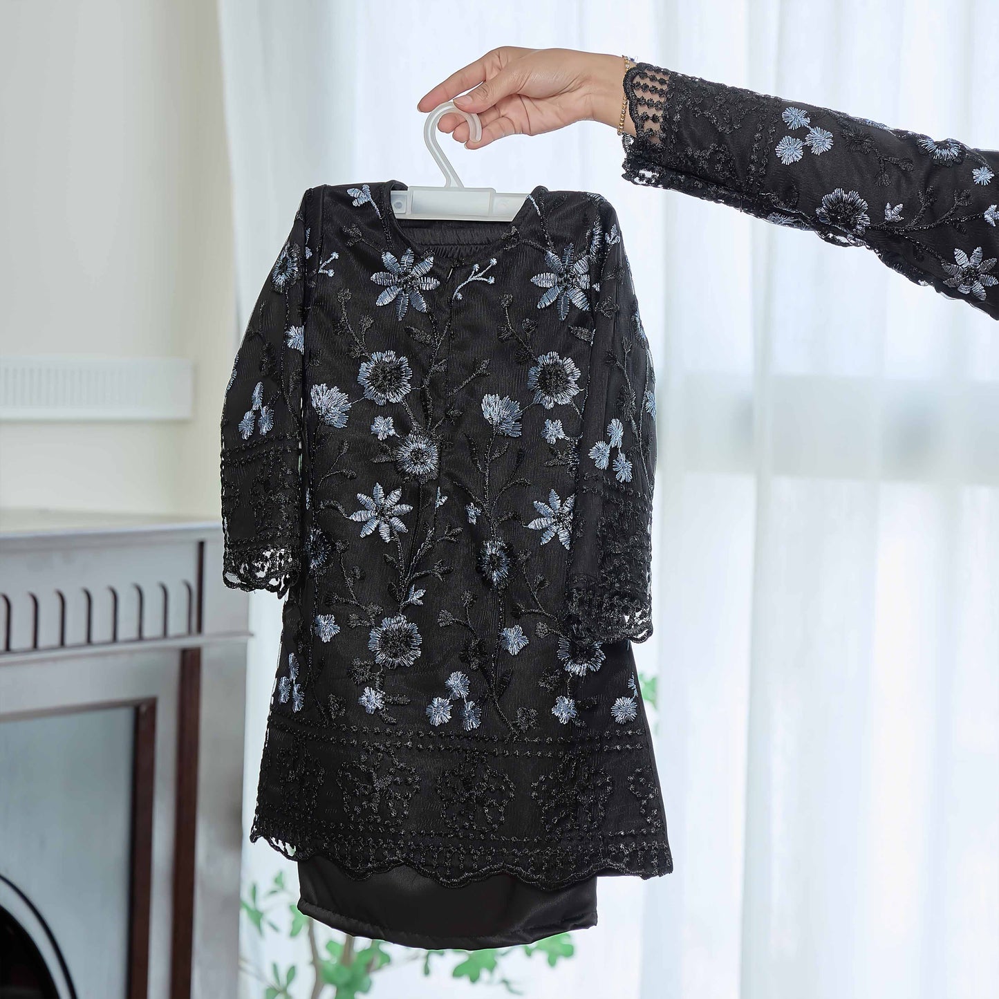 CLARA RIZQA - Catriona Kids baju kurung muslimah material premium pearl skin with lace