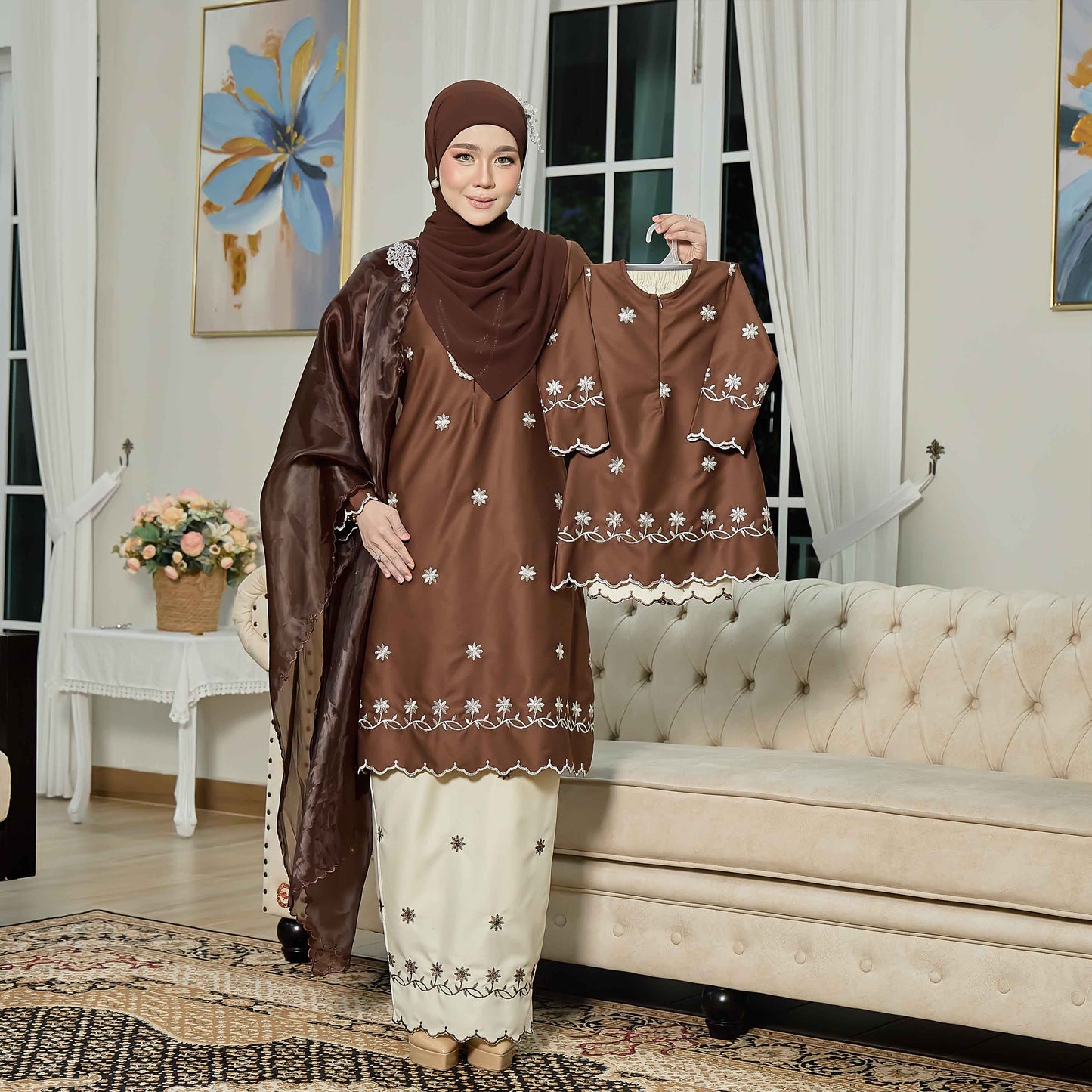 CLARA RIZQA - EVAROSE kids baju kurung cantik moden material premium toyobo cotton