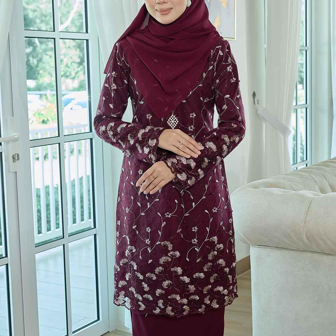 CLARA RIZQA - LENORA Baju kurung muslimah lace